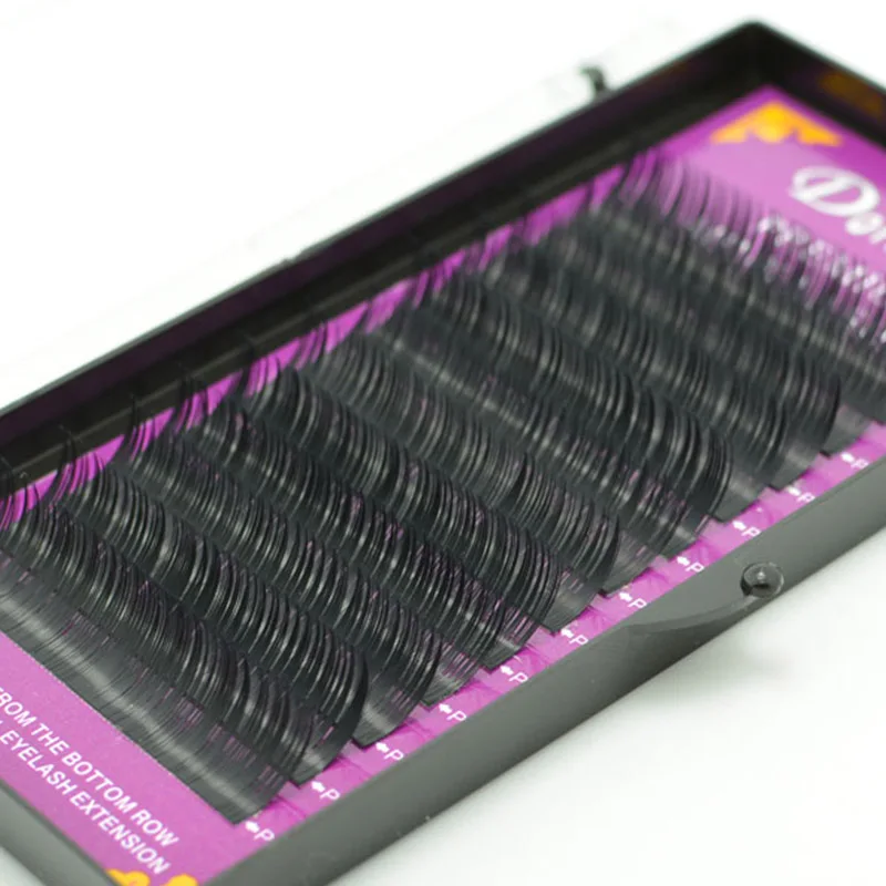 

Fashion 12 Rows 1box length Dense imitation mink velvet Grafted eyelashes Eyelash Extension Soft False Eyelashes