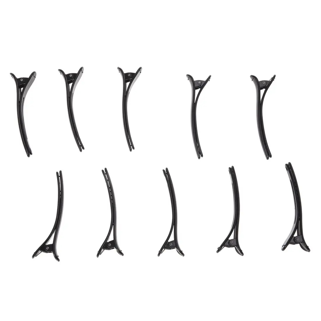BEST 10X Clamp Plastic Hair Clamp Black Colorin Hair Clips & Pins from Beauty & Health on