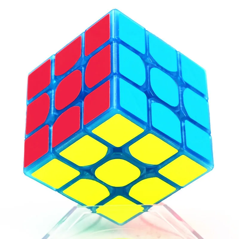 Профессиональный конкурс 3x3x3 Magic Cube гладкая Скорость Поворотная головоломка, куб светится в темноте светящийся куб для детские развивающие игрушки