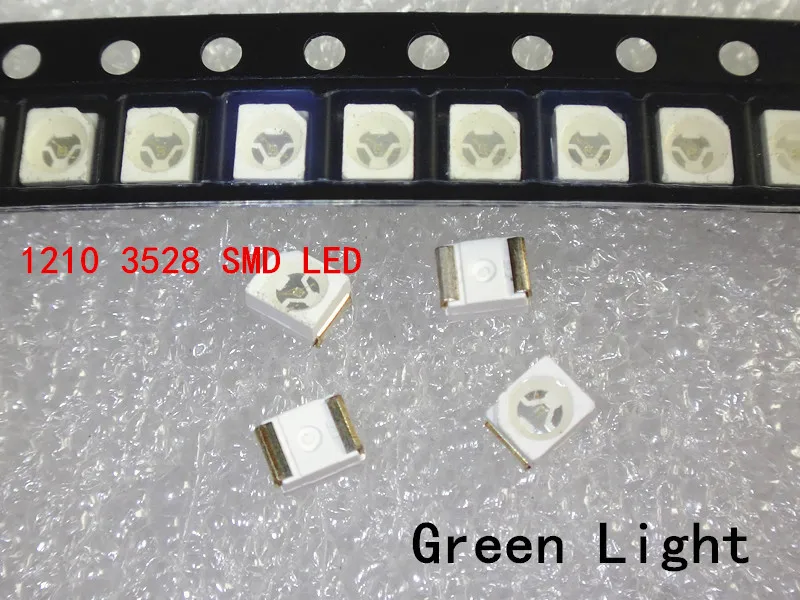 1000 шт. 3528 зеленый супер яркий светодиодный Диод 1210 SMD | Электронные компоненты и