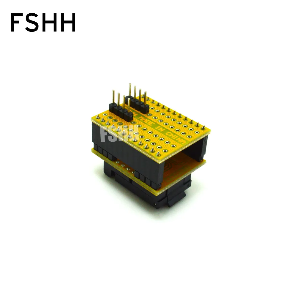 QFN8 to DIP8 Programmer Adapter WSON8 DFN8 MLF8 to DIP8 socket for 25xxx 6x8mm Pitch=1.27mm QFN8 to DIP8 Programmer Adapter WSON8 DFN8 MLF8 to DIP8 socket for 25xxx 6x8mm Pitch=1.27mm