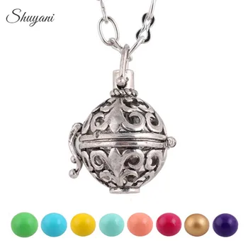 

10PCS Baby Angel Bola Caller Harmony Ball Pendant Necklace Pregnancy Chime Ball Mexcian Bola Pendants Wishing Balls Jewelry