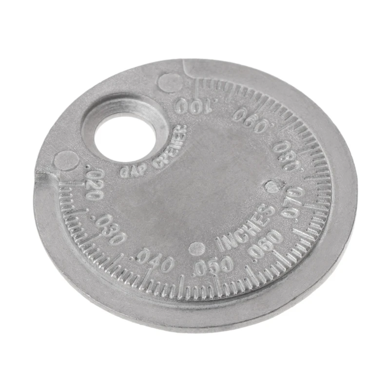 

Spark Plug Gap Gauge Tool Measurement Coin-Type 0.6-2.4mm Range Spark Plug Gage Easy-to-Read Scale