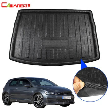 

Cawanerl Car Tail Boot Tray Liner Trunk Mat Tail Floor Carpet Cargo Mud Kick Pad For Volkswagen Golf 7 GTI R Hatchback 2013-2018
