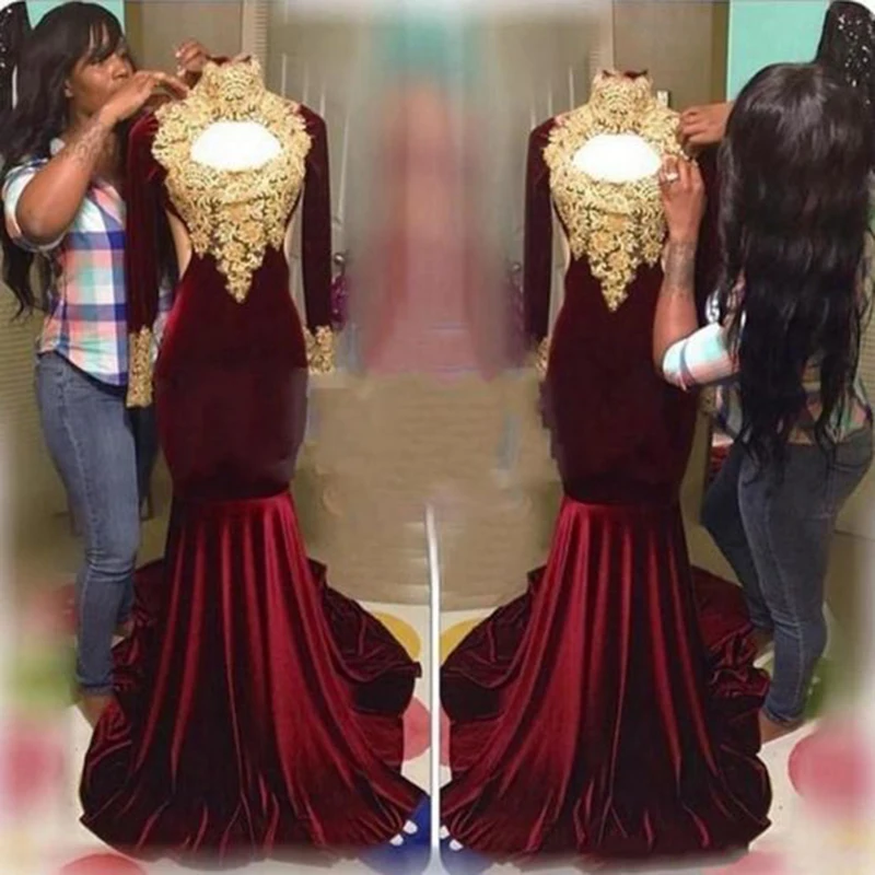 red and gold prom dresses 2019