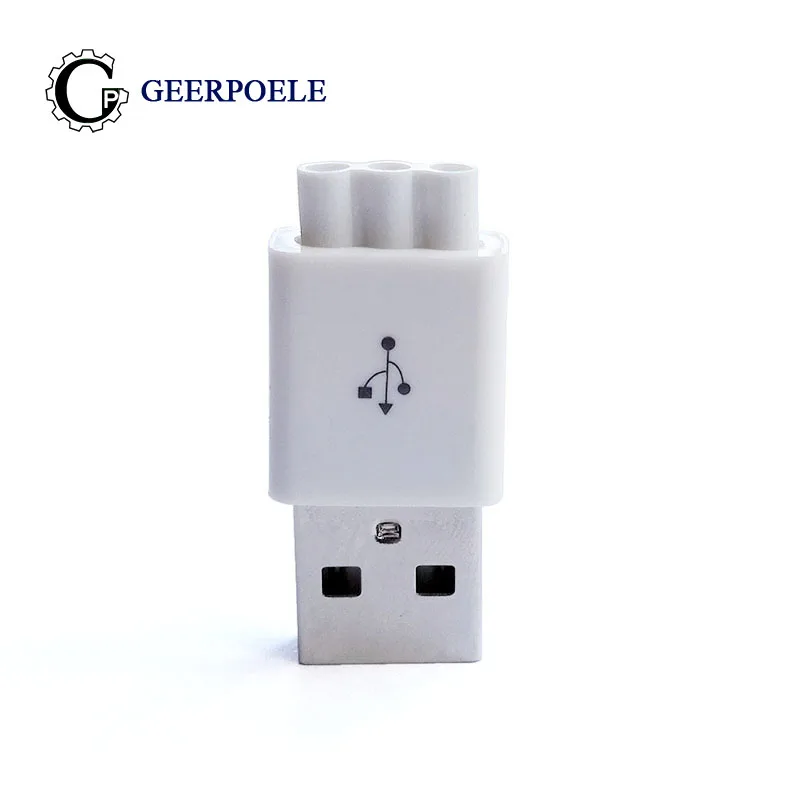 

10 pcs/lot Male Type A 4Pin Connectors Plastic Shell USB Connector Jack Tail Plug Sockect Terminals