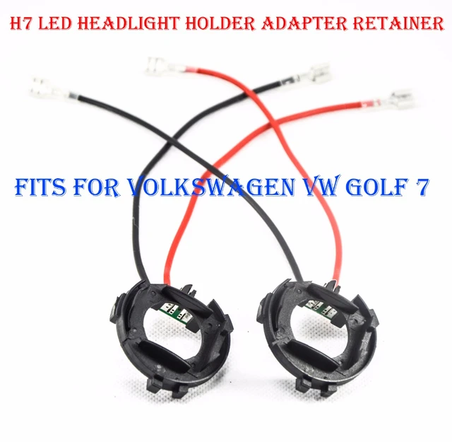 H7 LED Headlight Conversion Bulb Holder Base Adapter adaptor For Vw Golf 6 H7  LED Adapters H7 Clips Socket - AliExpress