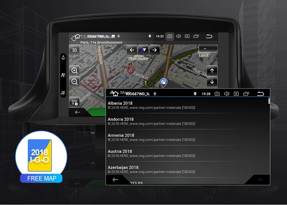 Perfect Isudar 1 Din Automotivo Radio Android 9 For Renault/Megane 3 Fluence GSP Car Multimedia DVD Player 8 Core RAM 4G ROM 64G DSP DVR 24