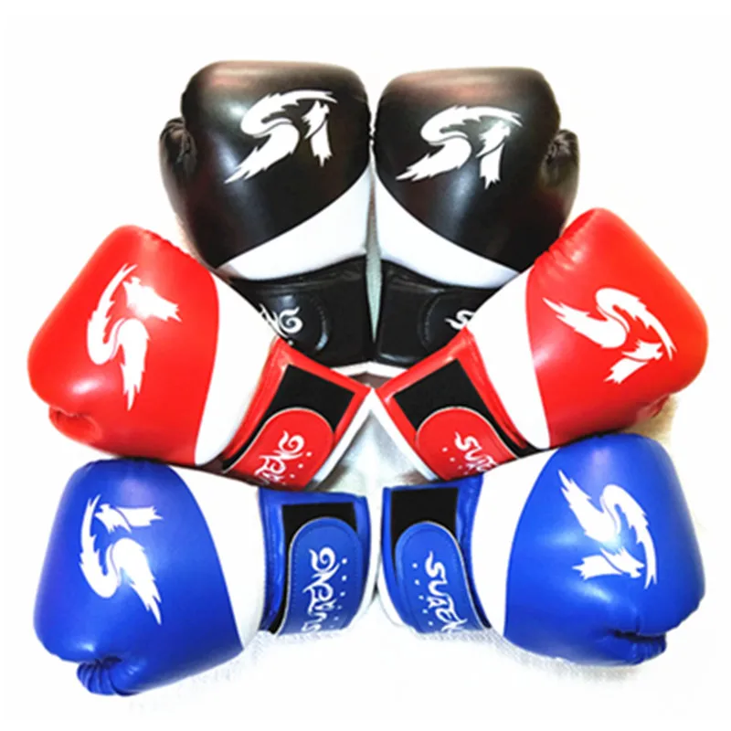 

2-8 Years Boys Girls Kids Boxing MMA Muay Thai Gloves For Fun Fight Sanda Martial Arts Bag Punching Training Mitts Gear 2019 DEO