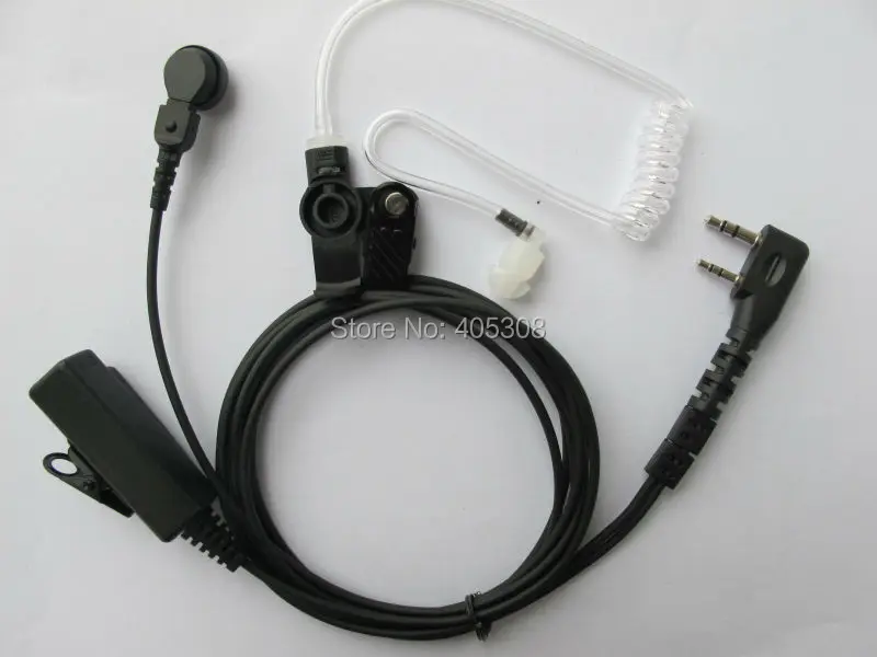 2-провод гарнитура наушное крепление ушной вкладыш микрофон для Kenwood TK2207 TK3207 TK2118 TK3118 TK2173 TK3173 TK2302 TK3302 TK2312 TK3312
