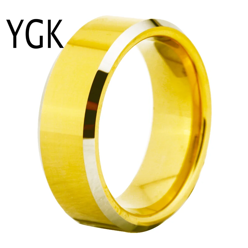 8MM Tungsten Rings Classic Wedding Rings For Women Men's Engagement Rings Free Engraving Tungsten Jewelry Party Ring Drop Ship