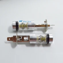 2 шт. H1 светодиодный свет 20 SMD Противотуманные фары Дневные ходовые огни дневного света лампы DC12V белый 8000 К дальнего света