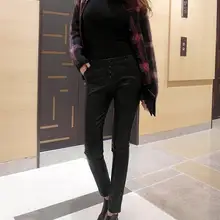 Лидер продаж Весна Женская Новая мода культивировать свою мораль Джокер леггинсы талия черные ПУ кожаные зауженные брюки