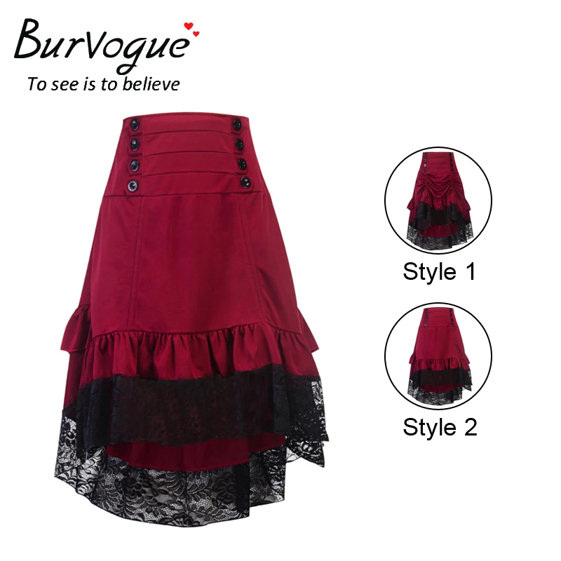 Gothic Steampunk Skirt Clothing