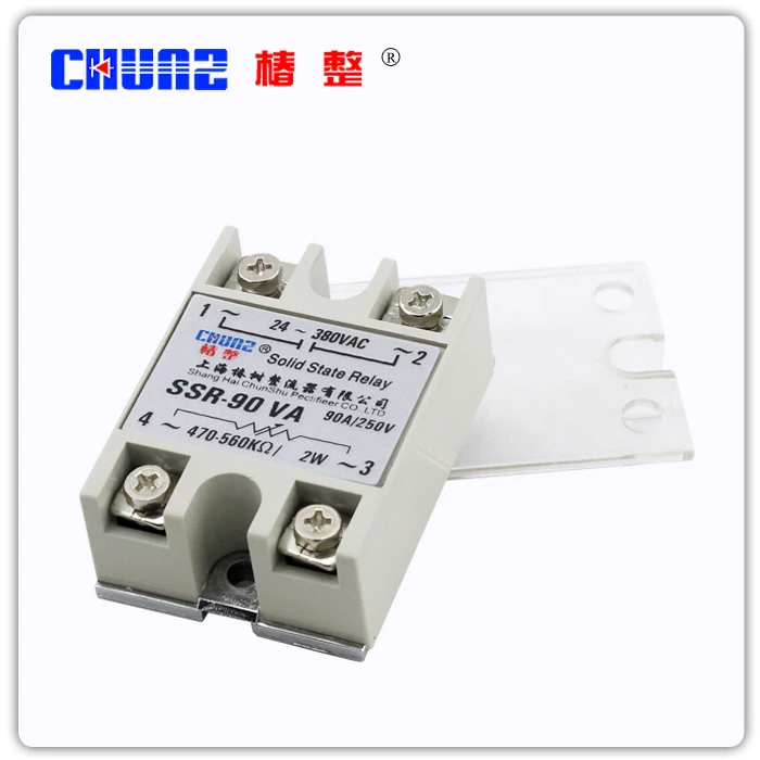 

[ZOB] Solid state relay SSR90VA single-phase solid state voltage regulator - zhuangshuyuan mini relay --5pcs/lot
