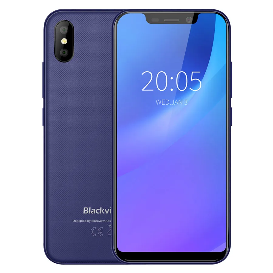 Blackview A30 2 Гб ОЗУ 16 Гб ПЗУ 5," 19:9 дисплей полный экран MT6580A четырехъядерный 8 Мп Android 8,1 3G мобильный телефон