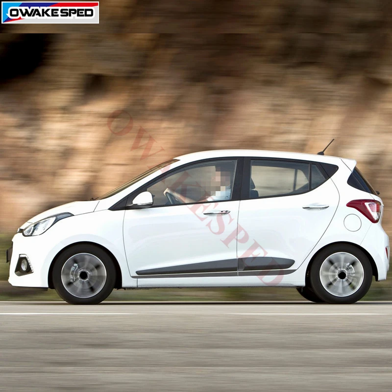 Наклейка на дверь и боковую юбку автомобиля для Hyundai i10 2014 2017 спортивные гоночные