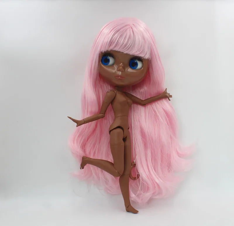 

Free Shipping big discount RBL-584J DIY Nude Blyth doll birthday gift for girl 4color big eye doll with beautiful Hair cute toy