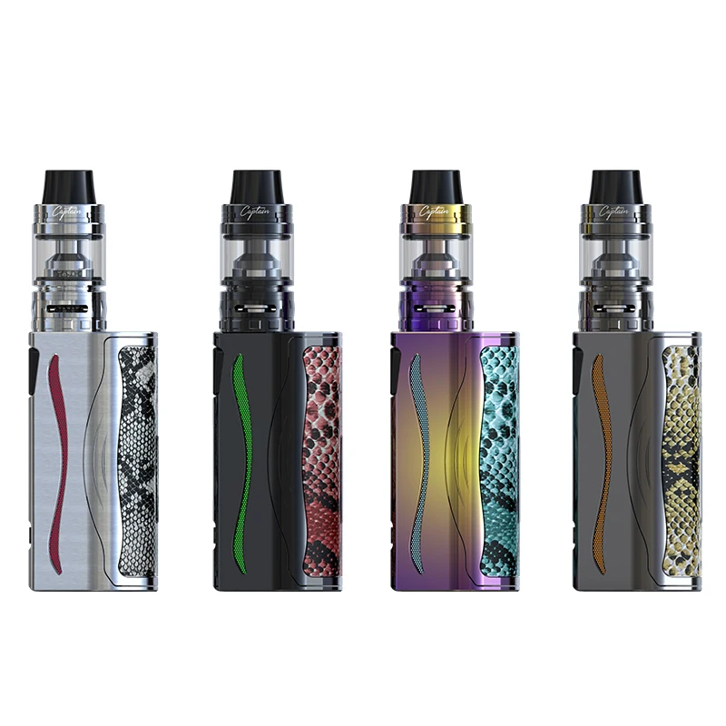 Original IJOY Genie PD270 Kit 4ml Captain S Subohm Tank Atomizer 234W Genie PD270 MOD E Cig Kit Include 20700 Battery 009