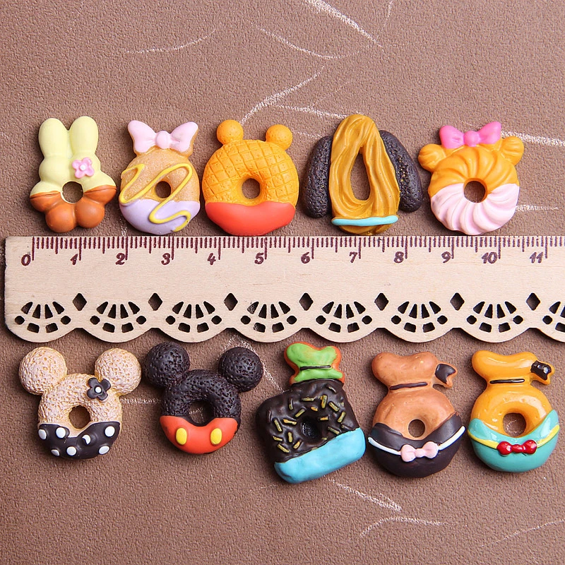 Happy Monkey 15pcs/pack DIY Slime Supplies Toys Resin Cartoon Donut Slime Accessories Filler for Fluffy Clear Crystal Slime Happy Monkey 15pcs/pack DIY Slime Supplies Toys Resin Cartoon Donut Slime Accessories Filler for Fluffy Clear Crystal Slime