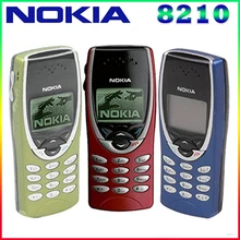 8210 Оригинал Nokia 8210 Открыл Мобильный Телефон 2 Г Двухдиапазонный GSM 900/1800 GPRS Классический Дешевый Сотовый телефон Бесплатная Доставка