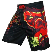 MMA BJJ шорты бокс Спорт Фитнес индивидуальность дышащие свободные шорты большого размера тайские штаны беговые бои дешевые Mma трусы