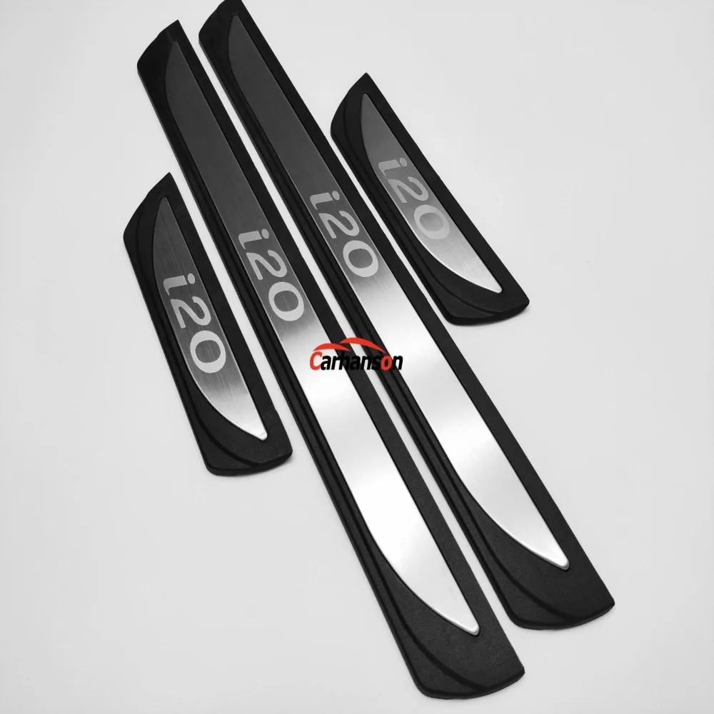 For Hyundai Elite I20 Door Sill Strip Protector Protection Scuff Plate Car Styling Sticker Auto Accessories