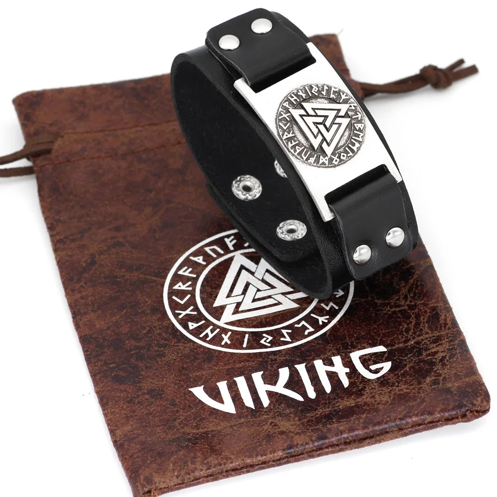 Мужской кожаный браслет viking compass valnut pagan rune амулет ювелирное изделие 20 25