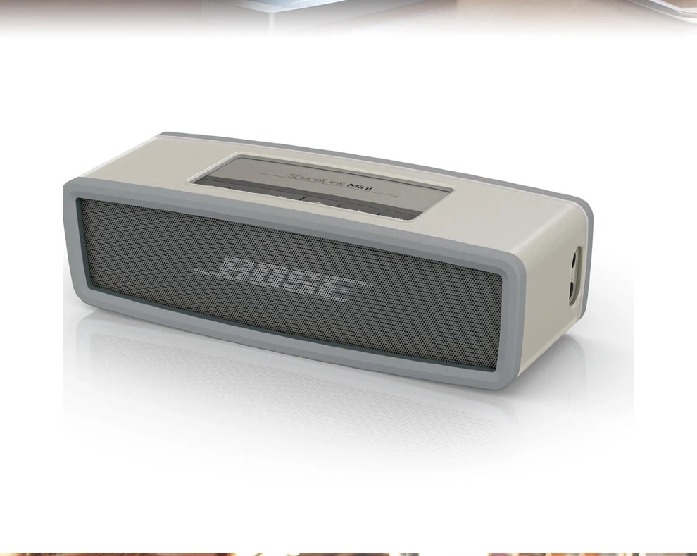 Чехол для портативного динамика для bose Soundlink Mini Многослойные чехол для музыкальной колонки сумка дополнительное пространство для зажигания и кабели - Цвет: Серый