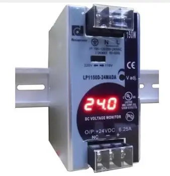 

150W 24V 6.25A Mini size Din Rail Single Output Switching power supply with voltmeter voltage display montior 100-240V input