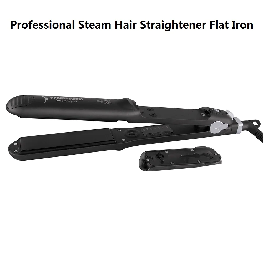 Professional пара Выпрямитель для волос Flat Iron 230C/450F 2 в 1 щипцы завивки металла бигуди инструменты укладки Прямая