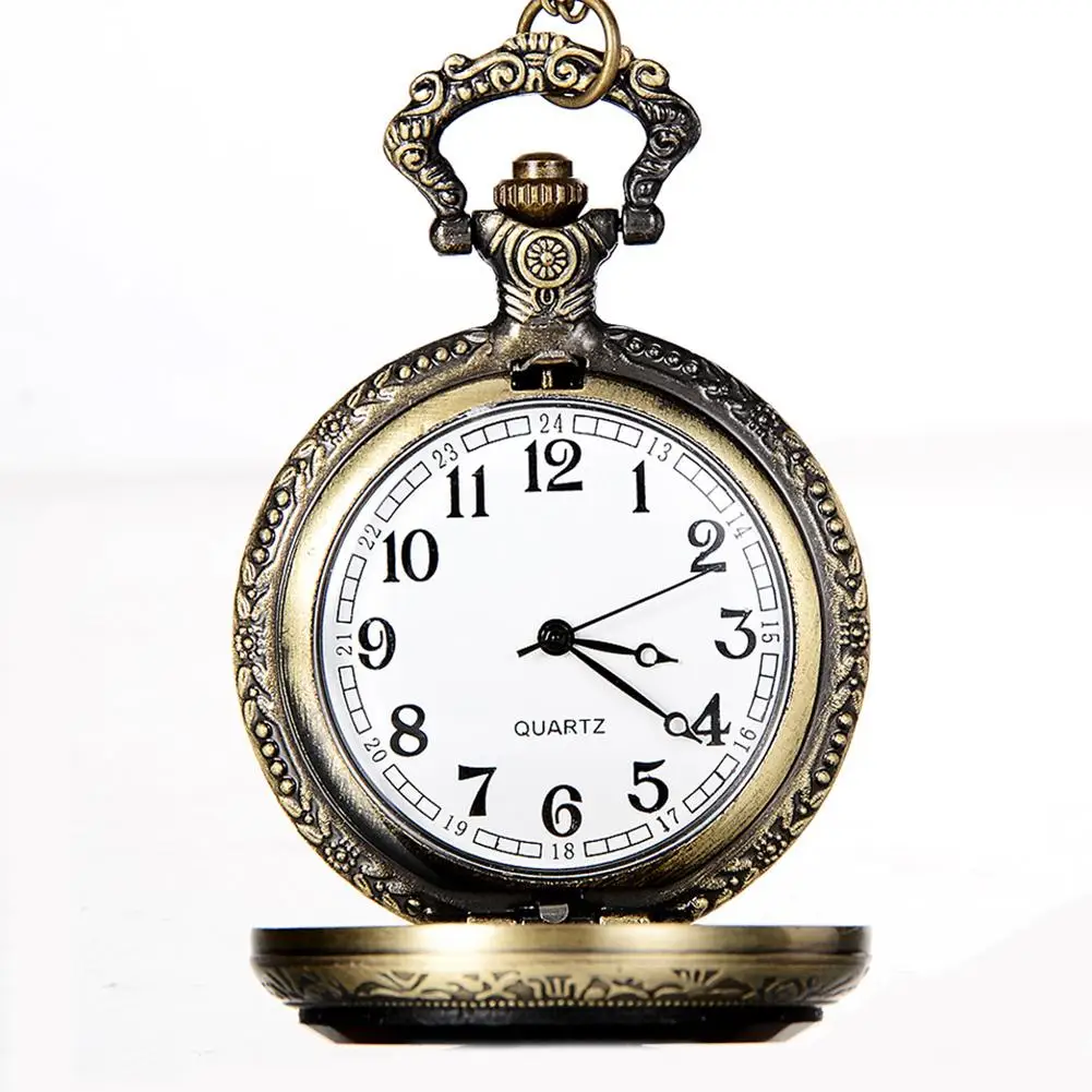 2018 Ретро Классическая 4,7 см размеры античный польский кварцевые для мужчин карманные часы стимпанк цепочки и ожерелья подарок