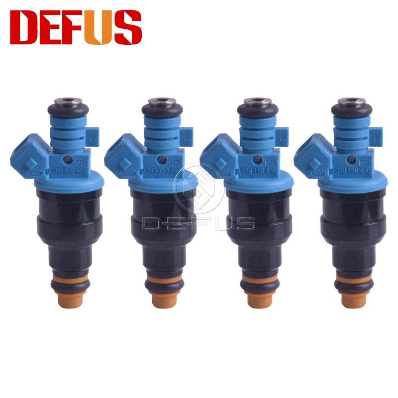 

DEFUS 4X Original Bico Fuel Injector Nozzle OE 0280150450 For Lancia Kappa Fiat Coupe 2.0L 3.0L Injection EV1 plug 0 280 150 450