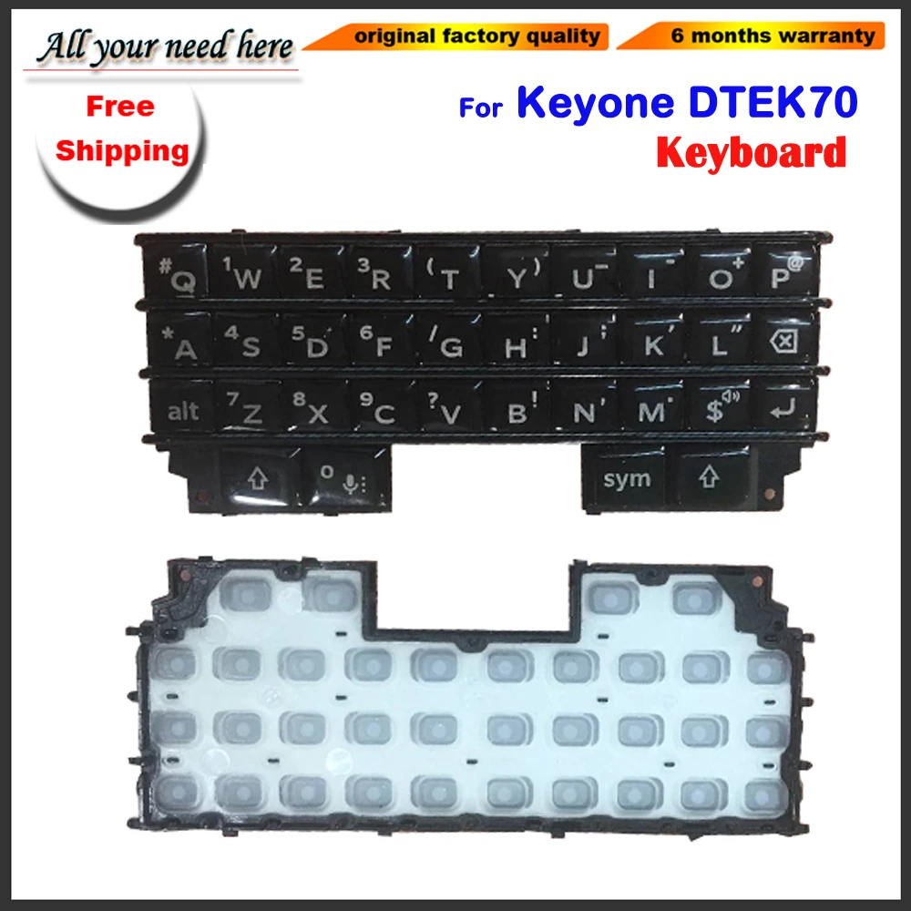  keyboard For BlackBerry keyone Dtek70 Keypad housing Back Battery Cover Door back Case cover for ke