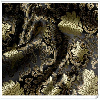 

Honour Flowers style Brocade Fabric Damask Jacquard Apparel Costume Upholstery Furnishing Curtain DIY Clothing Material BY meter