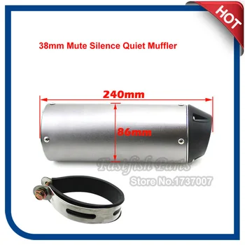 

38mm Mute Silence Quiet Exhaust Muffler For 125cc 140cc 150cc 160cc ATV Pit Dirt Bike