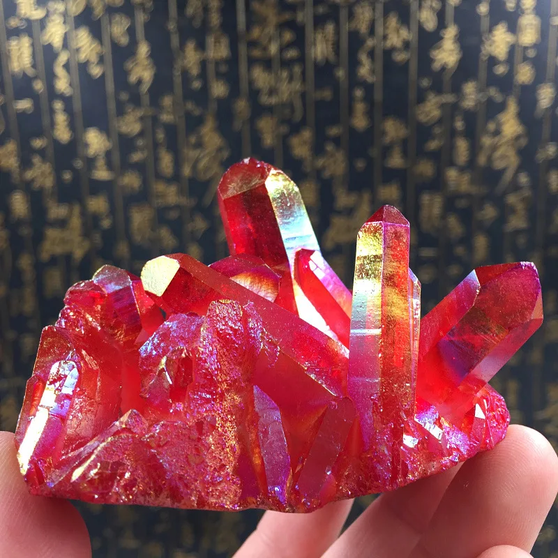 Flame Aura Quartz Stone Crystal Cluster Mineral Stones Healing Stone Home Decoration Ornament