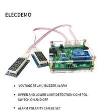 Voltage comparison relay module Upper and lower threshold detection alarm Overvoltage protection Charge and discharge Battery Voltage comparison relay module Upper and lower threshold detection alarm Overvoltage protection Charge and discharge Battery