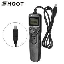 SHOOT MC-DC2 Camera Timer Remote Shutter for Nikon D3100 D7000 D3200 D5000 D5100 D5200 Z6 Z7 Digital SLR Camera Accessories