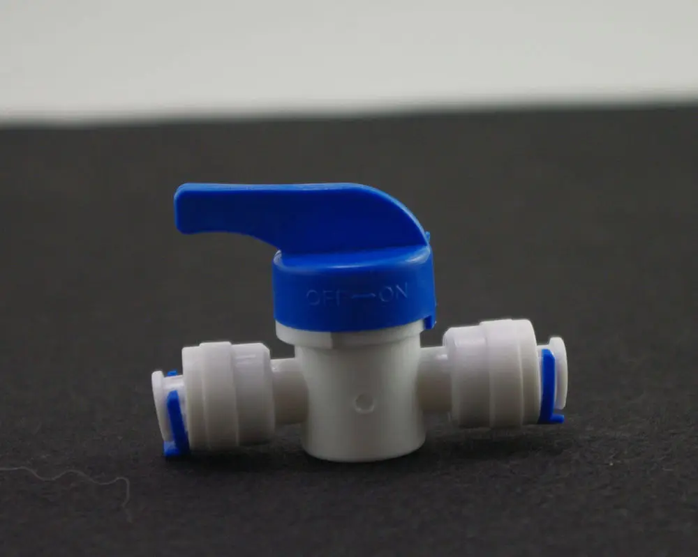 1 шт. ровный прямой 1/4 дюймов OD шаровой кран трубопровода быстрого подключения аквариума RO воды