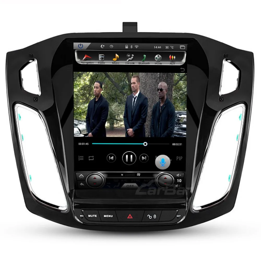 CARBAR 10," вертикальный ips экран Android автомобильный DVD gps-навигация, радио, стерео плеер для Ford Focus 2012- 2 Гб ram 64 Гб rom