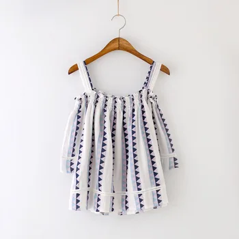 

summer slash neck strap women blouse female lady sexy casual beach style off shoulder shirts outwear tops