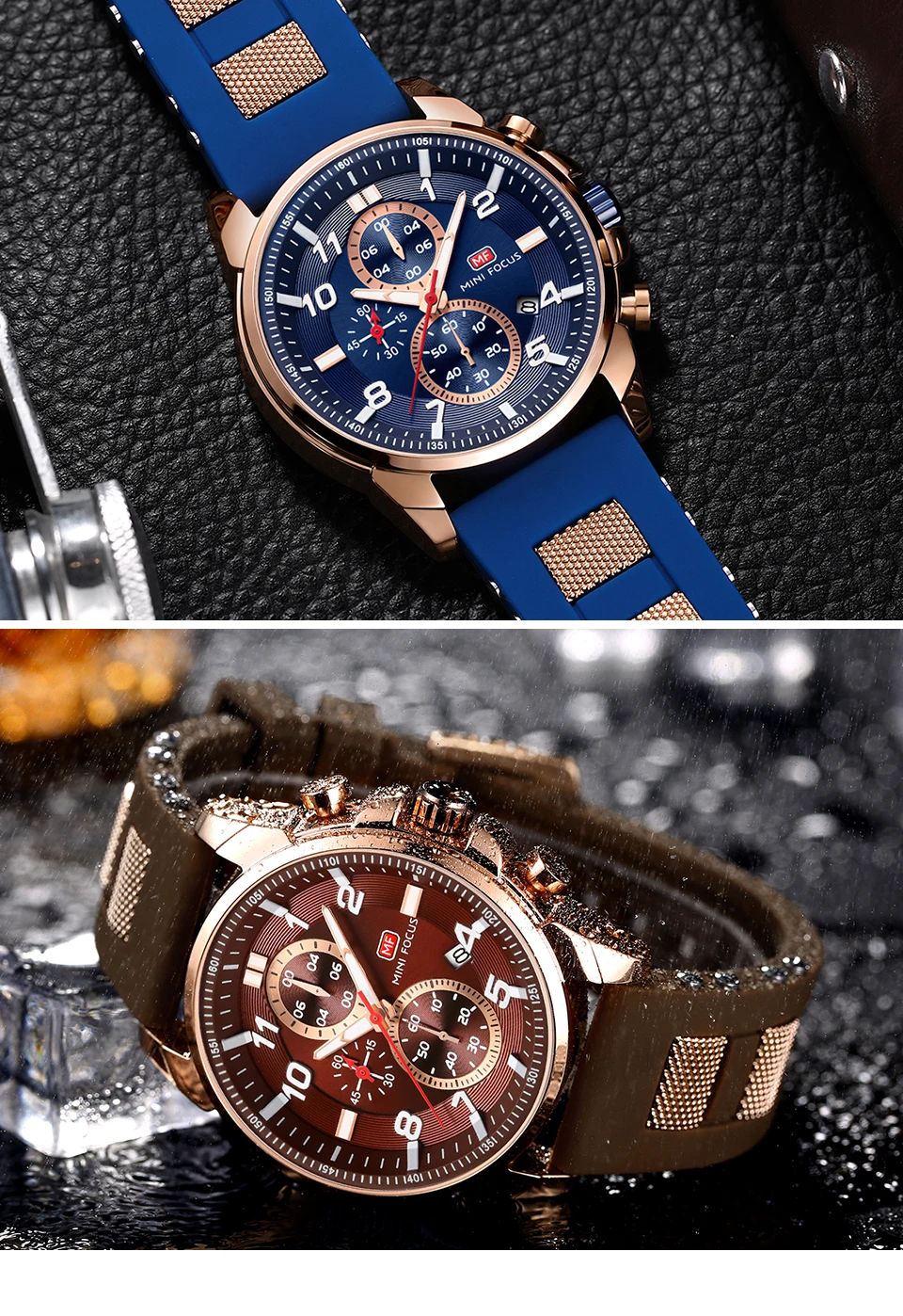 MINI FOCUS quartzhorloge voor heren Waterdicht_voghion.com