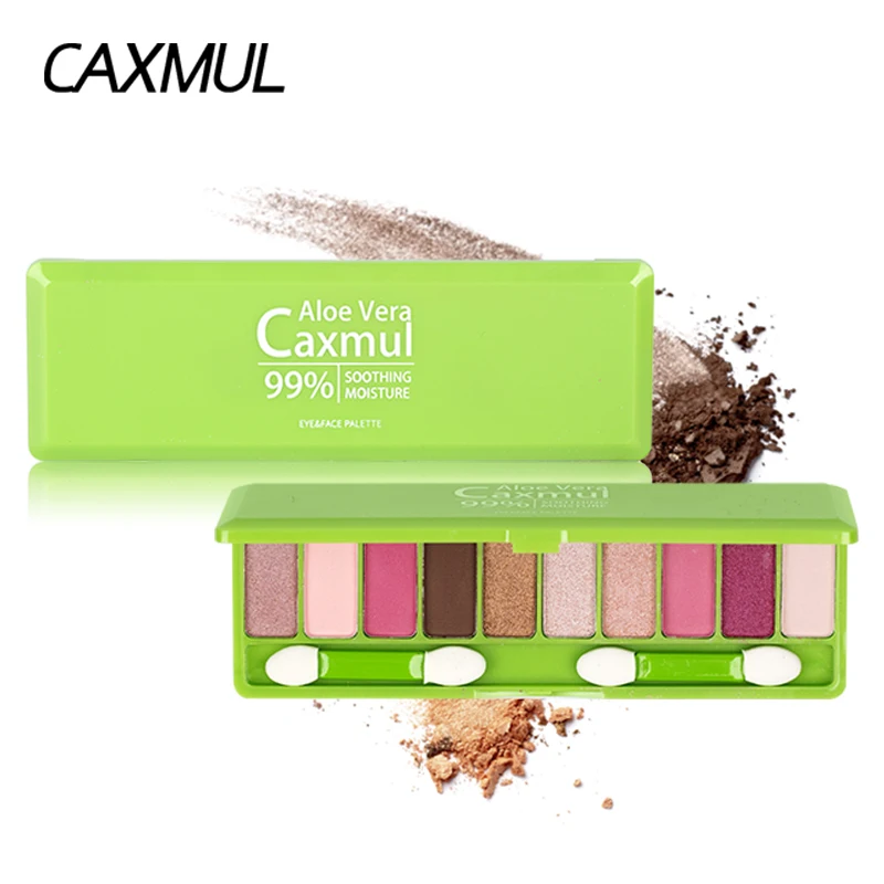 

99% ALOE VERA Charming 10colors Eyeshadow Palette Make up Palette Matte Shimmer Pigmented Eye Shadow Powder