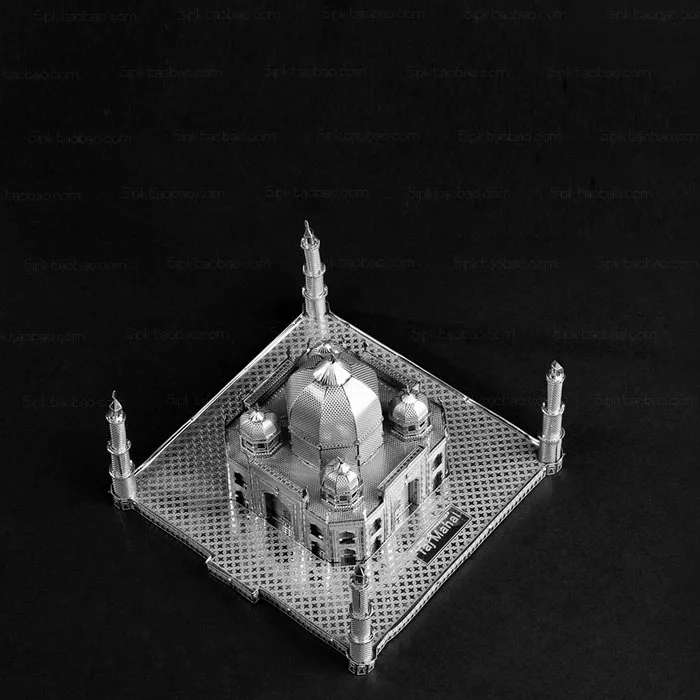 Оригинал pieccool 3D Сборка металлических пазлов Taj Mahal модель здания DIY лазерная резка