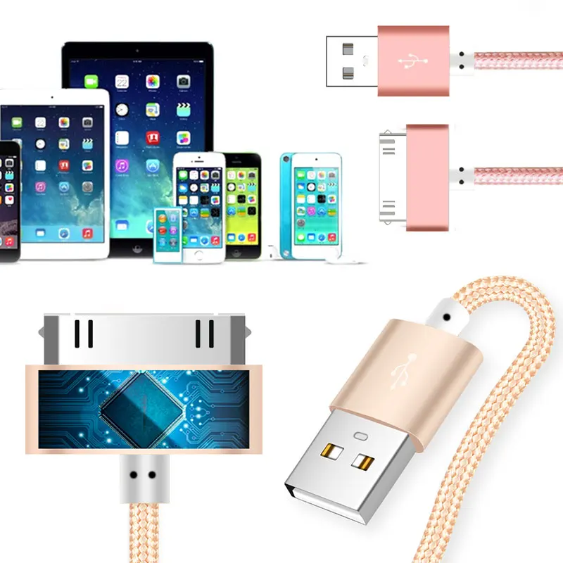 Usb кабель для быстрой зарядки iphone 4 s 4s 3g S iPad 1 2 3 iPod Nano itouch 30 Pin зарядное устройство