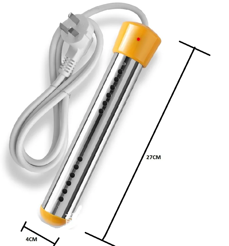 Электрический нагревательный стержень из нержавеющей стали, для ванной Ванна баррель бытовой высокомощный водонагреватель