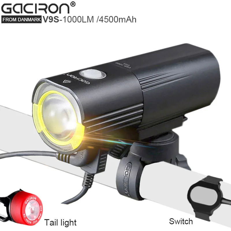 Flash Deal GaCIROn V9S USB Bicycle Light L2 Led Bike Lamp lantern Portable Power for Mobile With 26650 Battery Waterproof Cycling Lights 0