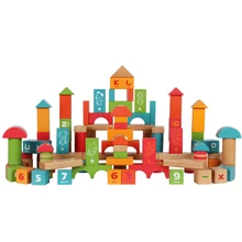 Детские строительные блоки, игрушки для мальчиков и девочек, для раннего образования, дерево