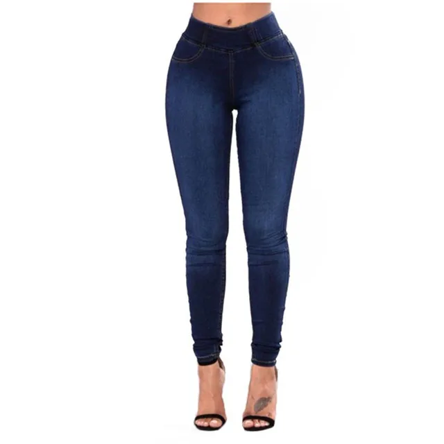 Ladies Straight Pants Hot Sale Jeans 